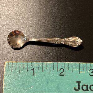 VINTAGE STERLING SILVER SPOON PIN - 2.6" LONG